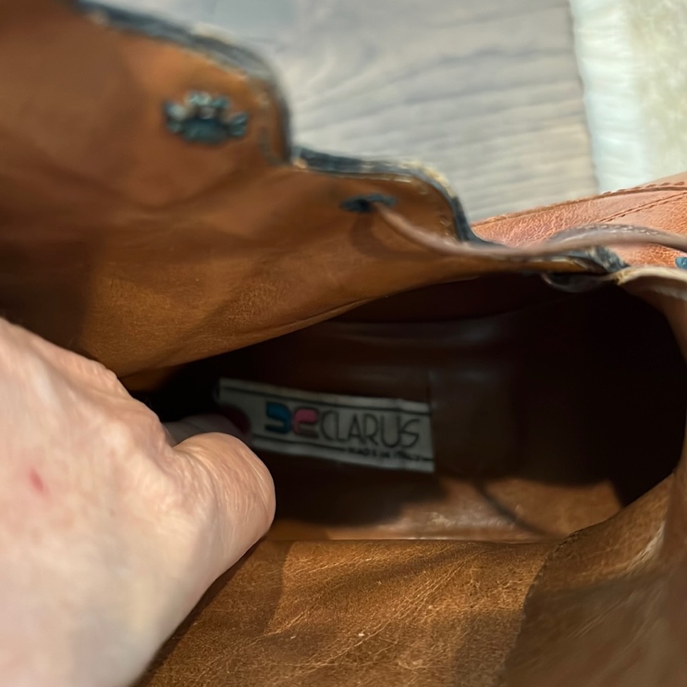 HOLY COW vintage lace up boots by Clarus Made in Italy